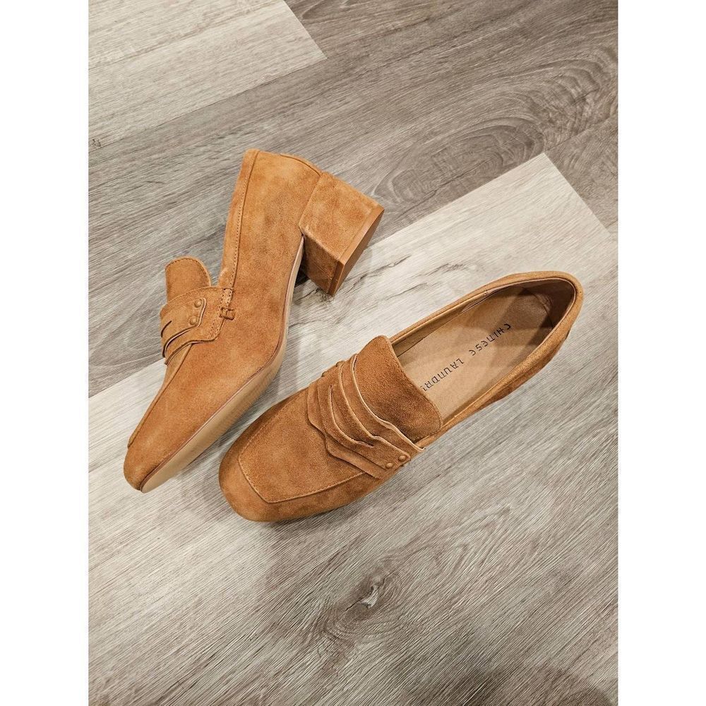 Chinese Laundry Women's Tan Marilyn Block Heel Clogs - Picture 2 of 12